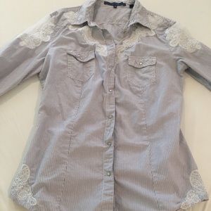 Western pearl snap shirt by Guess